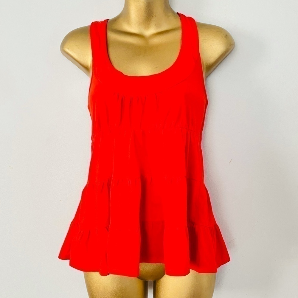 Zara flowy red tank top y2k